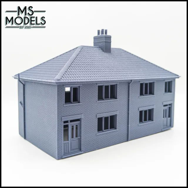 MS Models cihlový dvojdomek 2