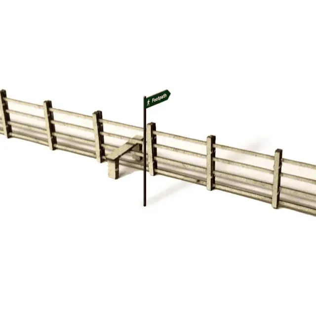 Scale Model Scenery LX006 laťkový plot 4ft laserem řezaný