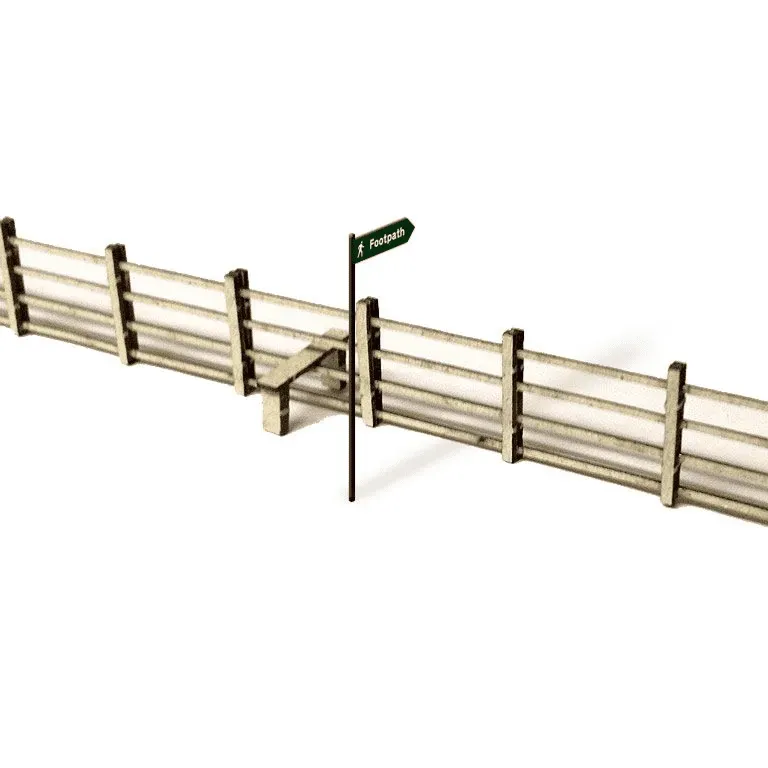 Scale Model Scenery LX006 laťkový plot 4ft laserem řezaný