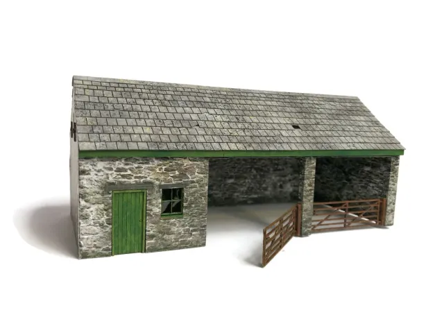 Scale Model Scenery KX064-OO stavebnice traktorové dílny 1:76