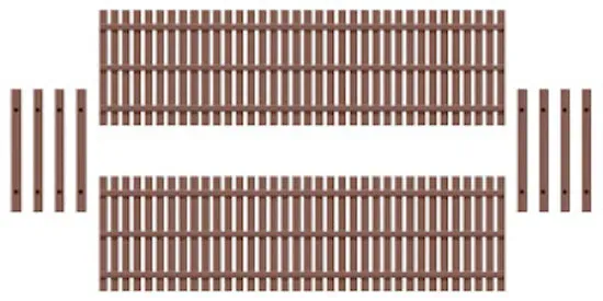 Ratio 437 plot dřevěný H0 8 dílů
