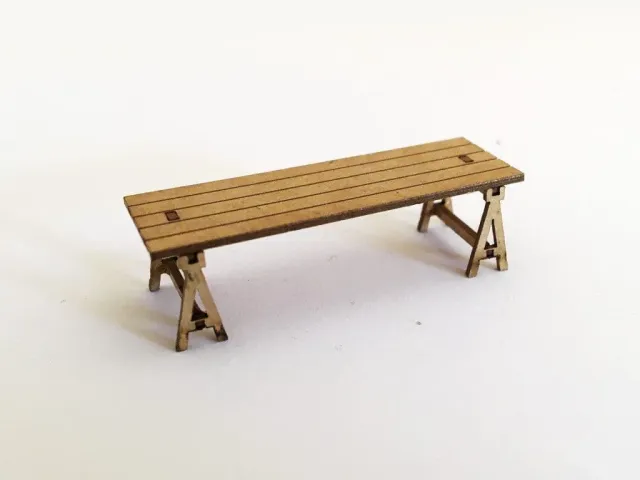 Scale Model Scenery LX079-OO stoly OO 1:76 sada 10 kusů laserované