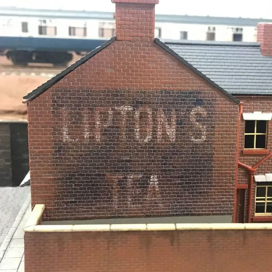 Scale Model Scenery RX005-OO šablona Liptons Tea 50 mm