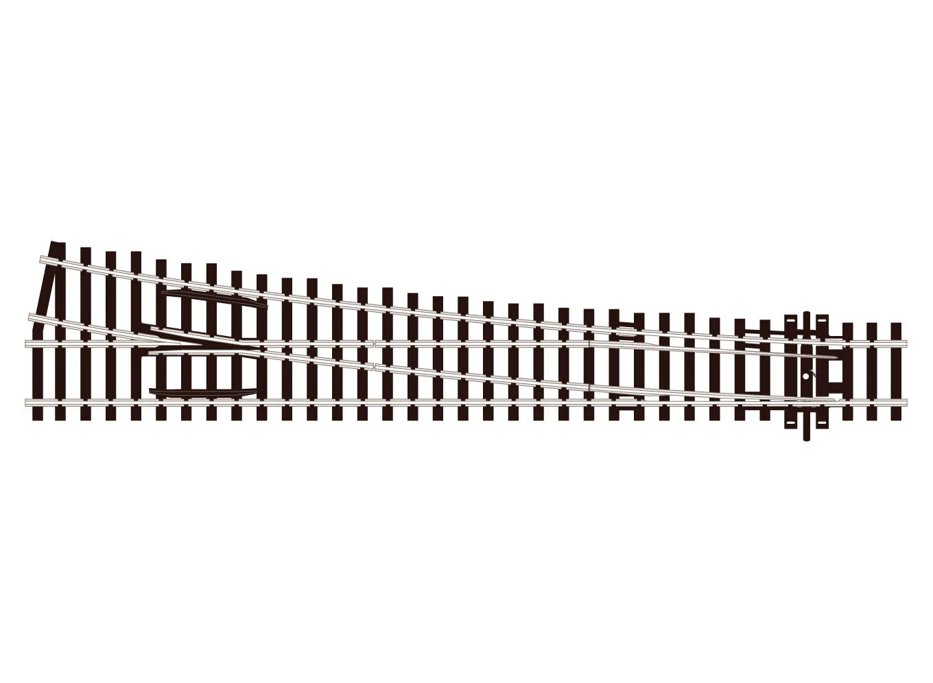 Peco SL88 výhybka Code 100 OO/HO