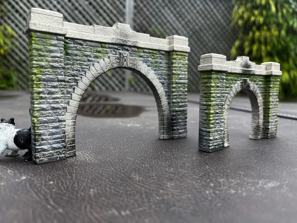 MS Models Single Track Stone Tunnel Portal portál tunelu