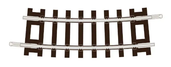 Peco Setrack ST1250 kolej TT120 C55 oblouk R2
