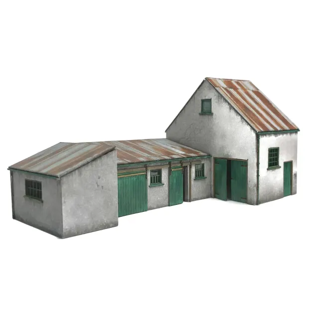 Scale Model Scenery KX094-OO Stoney's Workshops stavebnice 3 dílny OO