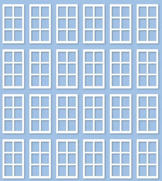 Peco RATIO 139 okna stavědla OO/HO, 24 ks, GWR