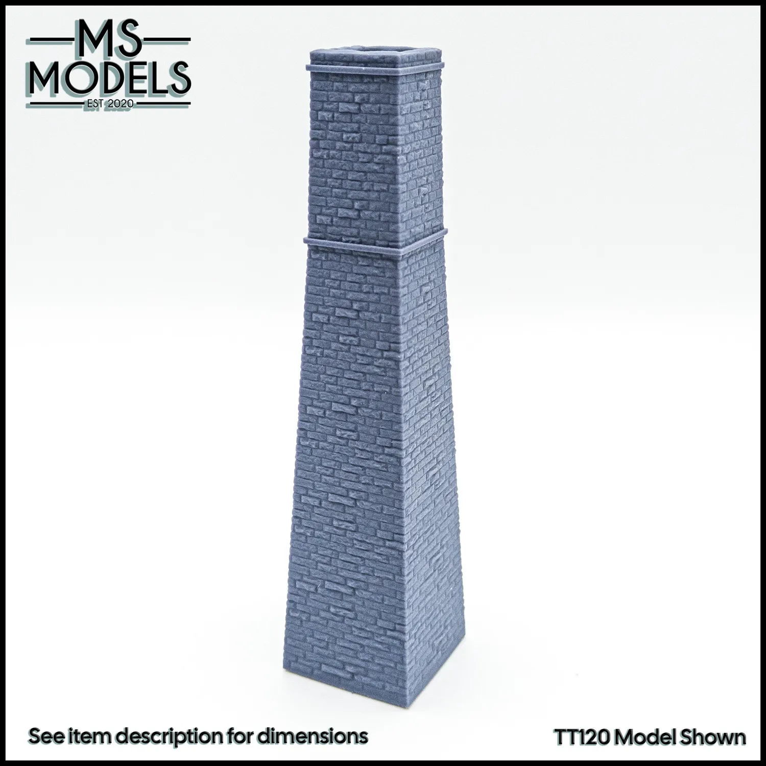 MS Models Stone Square Industrial Chimney stavebnice komína
