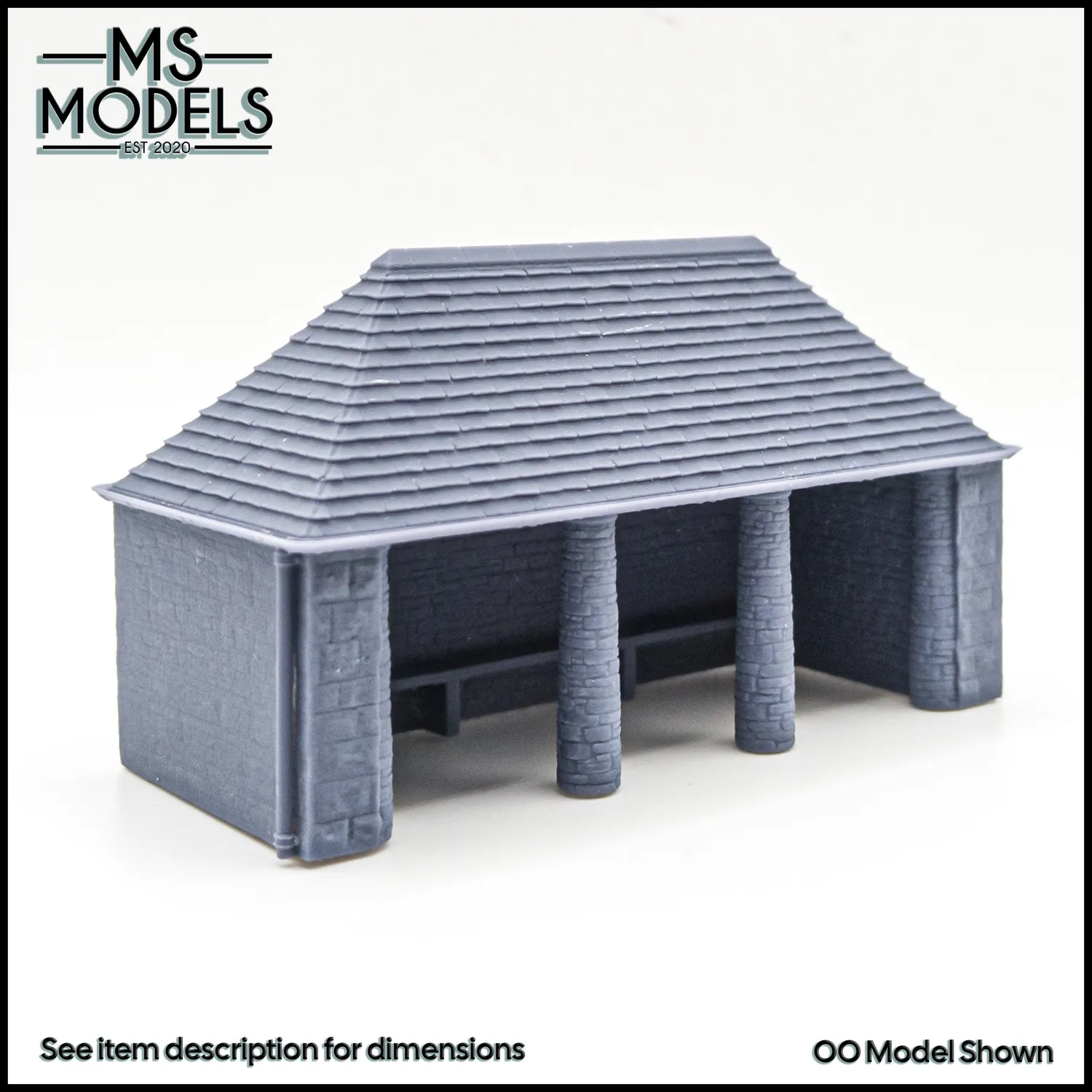 MS Models Cotswald Stone Large Bus Stop/Shelter autobusová zastávka