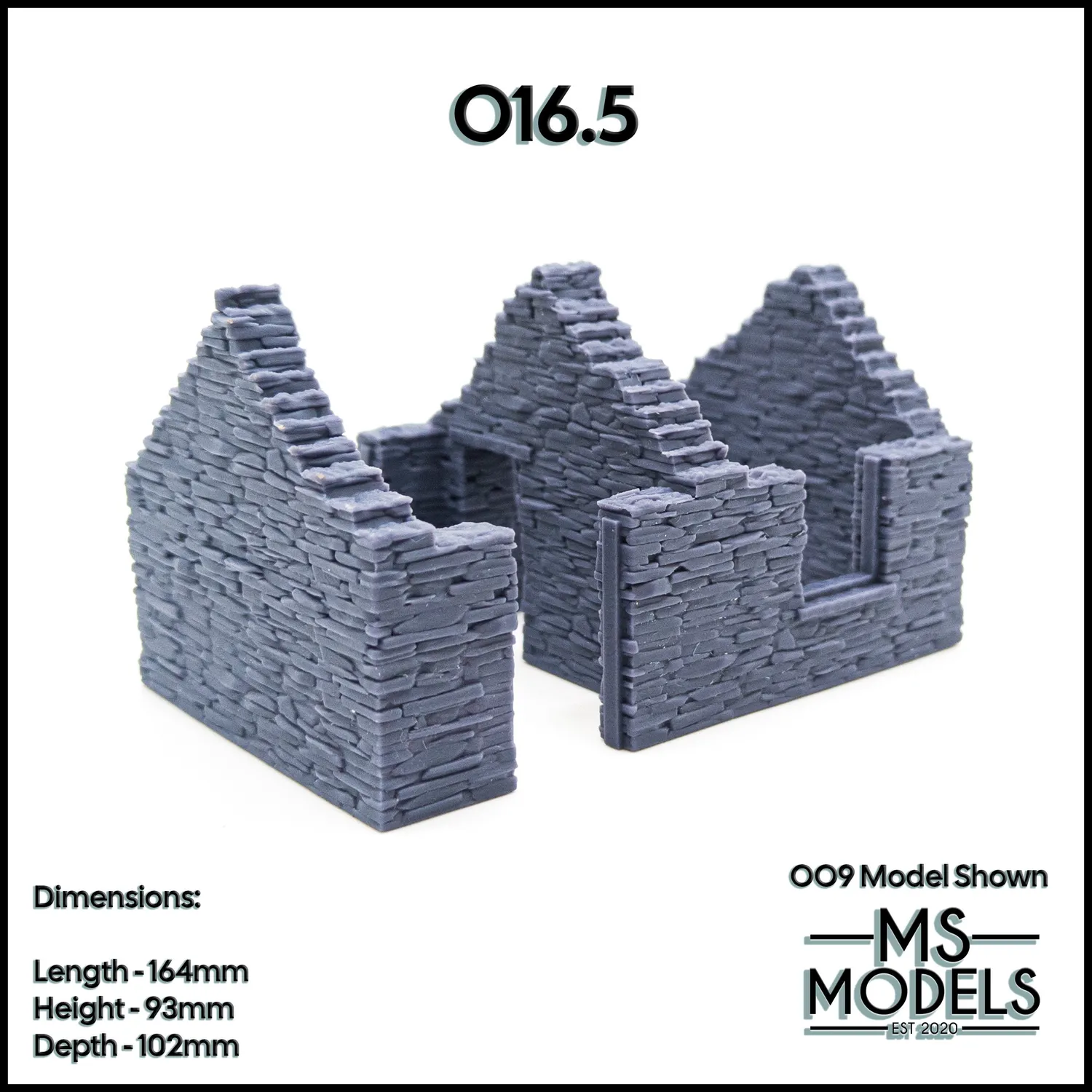 MS Models Abandoned Slate Cottage chalupa