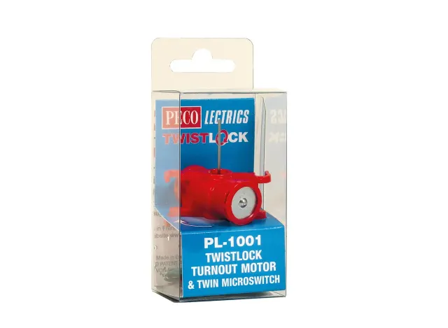 Peco TwistLock PL1001 pohon výhybky se spínačem