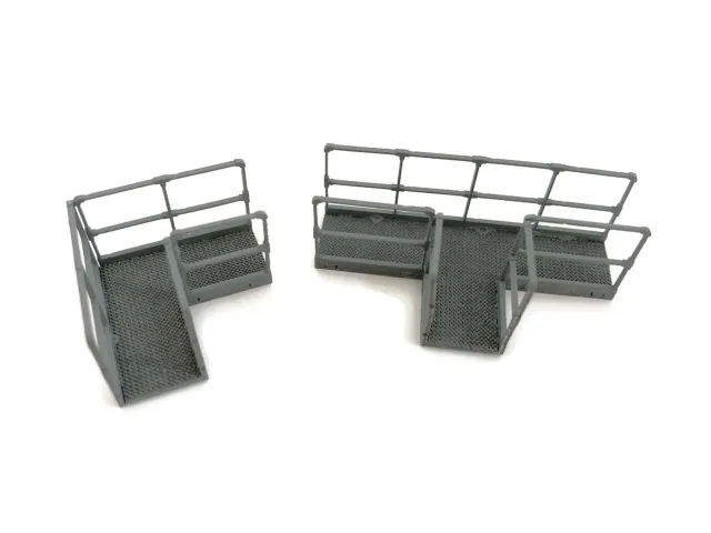 Scale Model Scenery LX242-OO prumyslova lavka kolena a T-kusy 4 ks