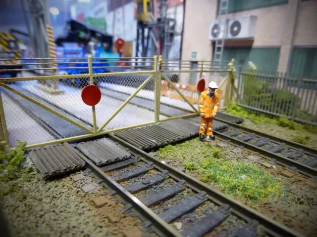 Scale Model Scenery AX061-OO prvky proti olezu na přejezd