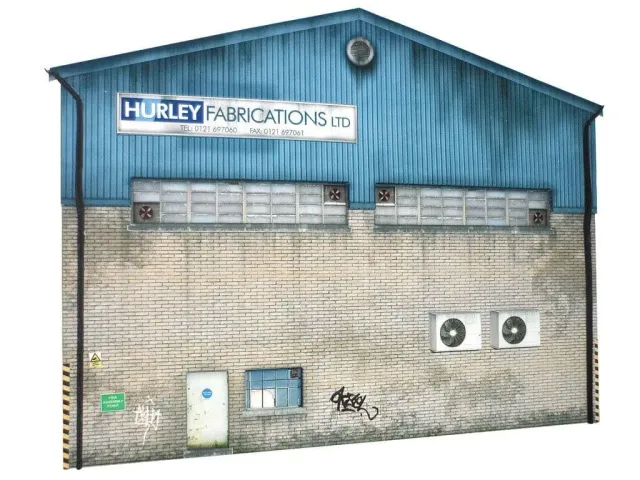 Scale Model Scenery KX009-OO průmyslová hala nízký reliéf