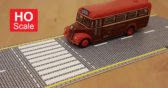 Proses 3D reliéfní silnice pro kolejiště 3,2 m