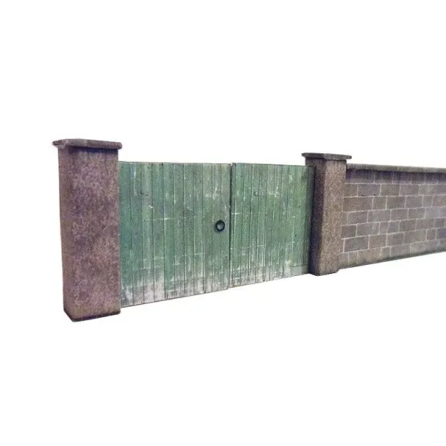 Scale Model Scenery KX021-OO kamenná zeď 6 ft s branami