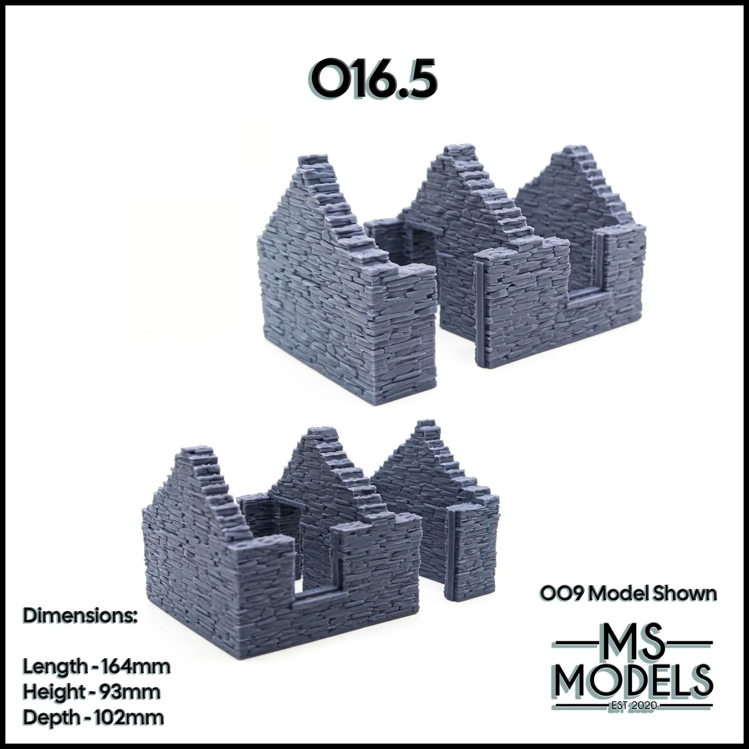 MS Models Abandoned Slate Cottage chalupa