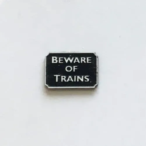 Scale Model Scenery LX094-OO cedule Beware of Trains 6 ks