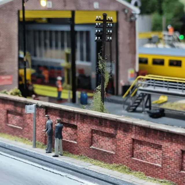 Scale Model Scenery KX006-OO 7' Victorian Red Brick zeď
