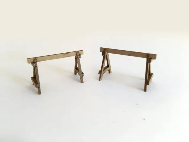 Scale Model Scenery LX122-OO dřevěné zábrany 15 ks