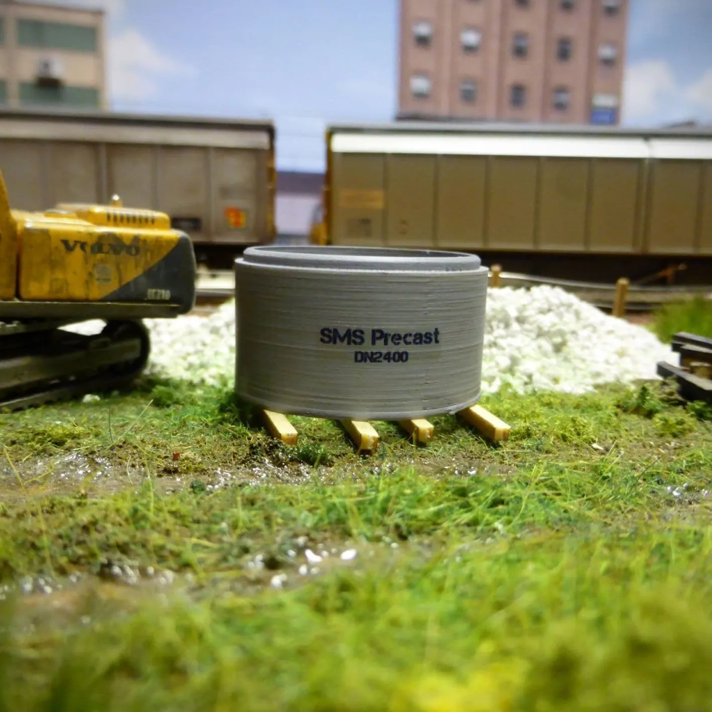 Scale Model Scenery AX053 betonové trubky náklad 3 ks