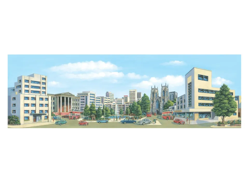 Peco City Centre SK37 městská kulisa pro kolejiště