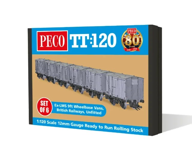 Peco TTR61302 nákladní vůz TT120 sada 6 ks