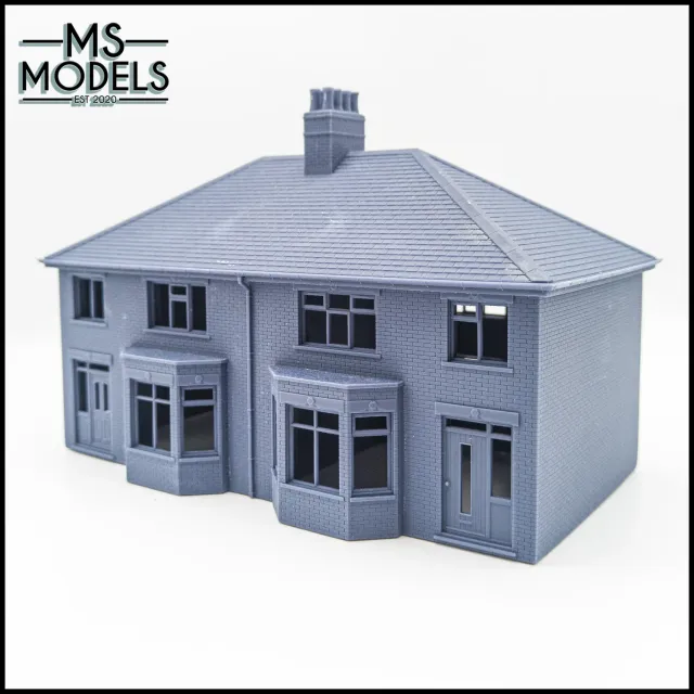MS Models Brick Bay Window Semi-Detached Houses dvojdomek