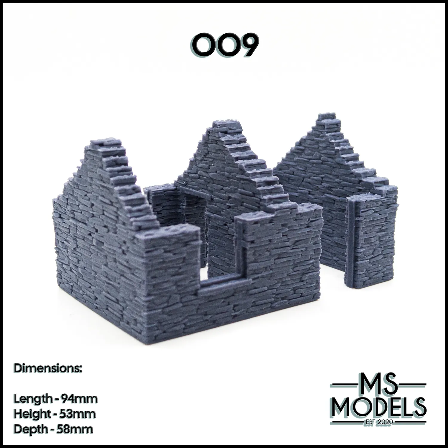 MS Models Abandoned Slate Cottage chalupa