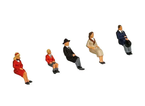 Modelscene 5301 sedící cestující OO/HO 5ks