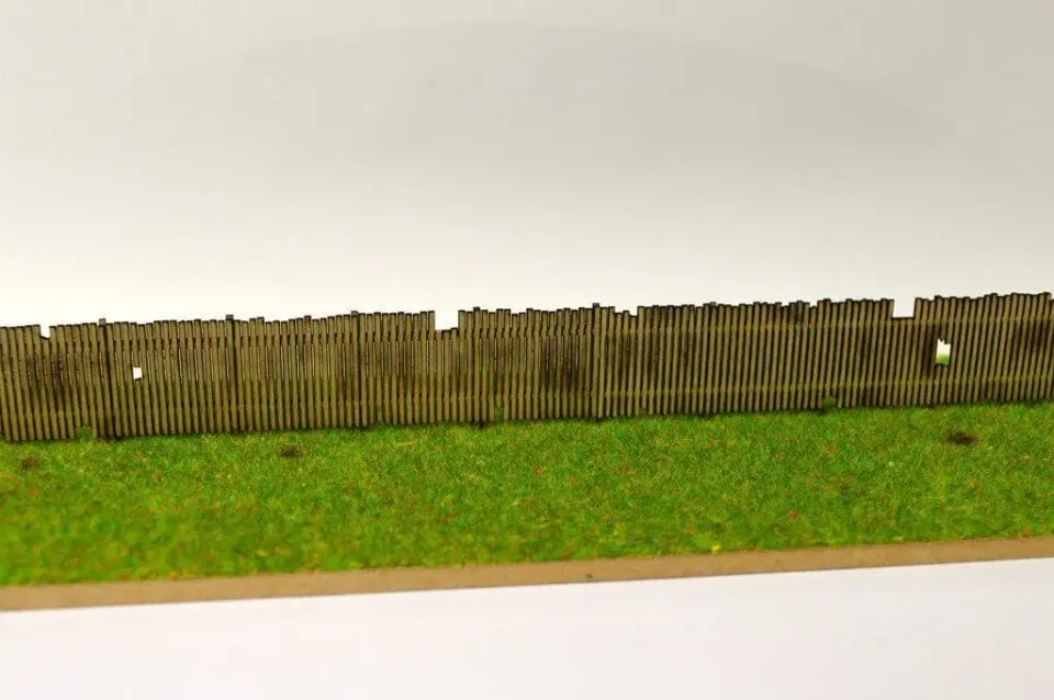Scale Model Scenery LX077 starý dřevěný plot