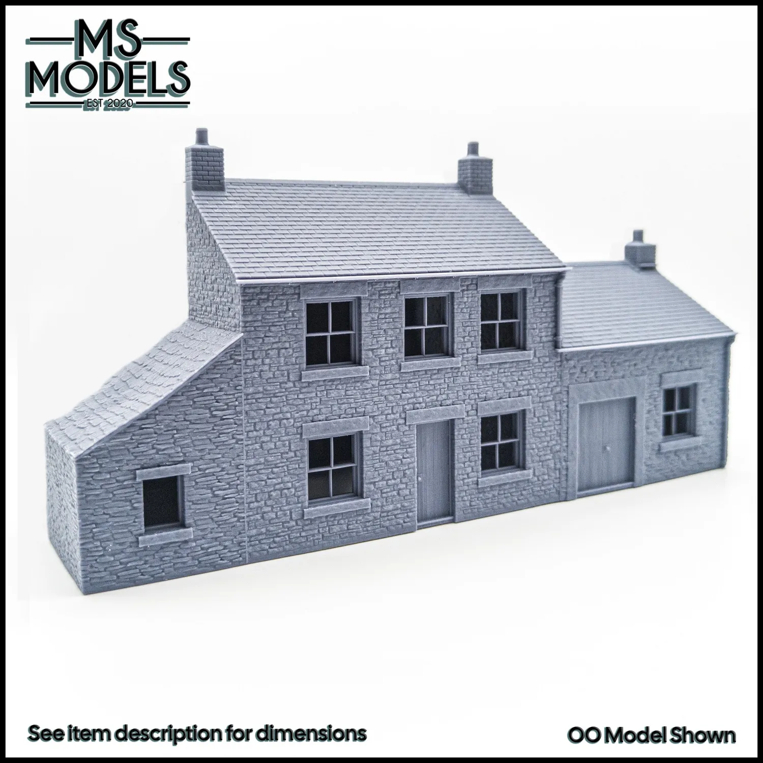 MS Models Low-Relief Office and Blacksmiths Workshop stavebnice budovy