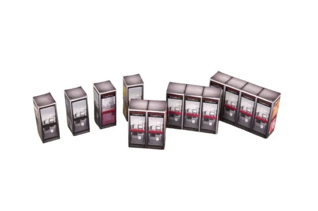 Scale Model Scenery AX016-OO telefonní budky OO 7 ks