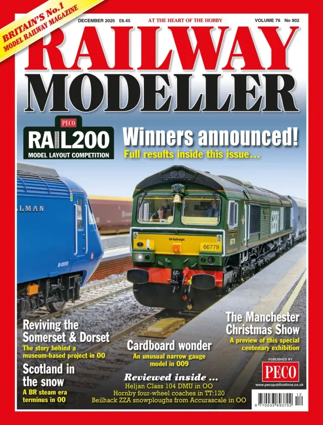 Peco Railway Modeller December 2025 Vol.76 No.902 časopis