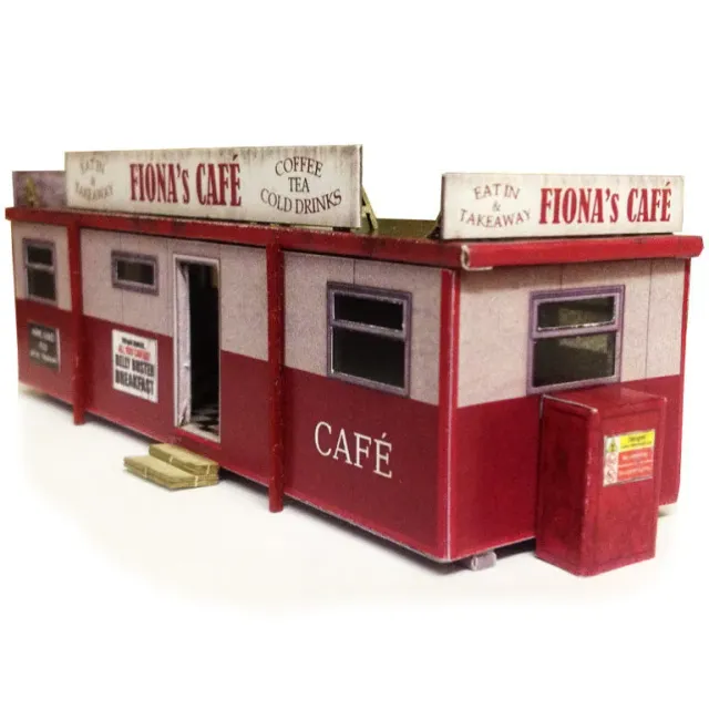 Scale Model Scenery KX012-OO Roadside Cafe Fiona's stavebnice kavárny OO