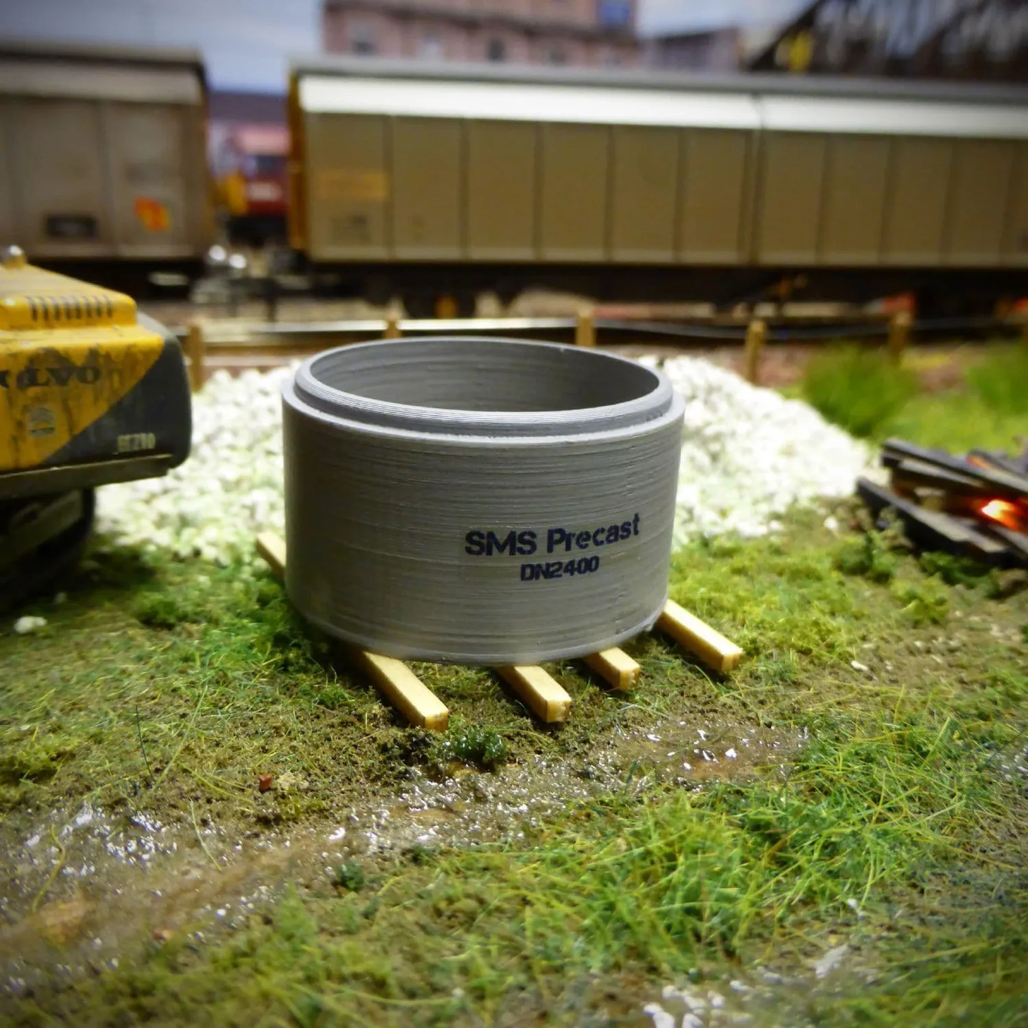 Scale Model Scenery AX053 betonové trubky náklad 3 ks